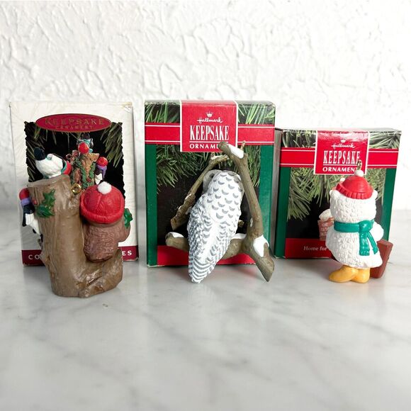 Hallmark Keepsake Ornaments 1990s Christmas Owliver-Snowy Owl-Home for Owlidays - Picture 4 of 6
